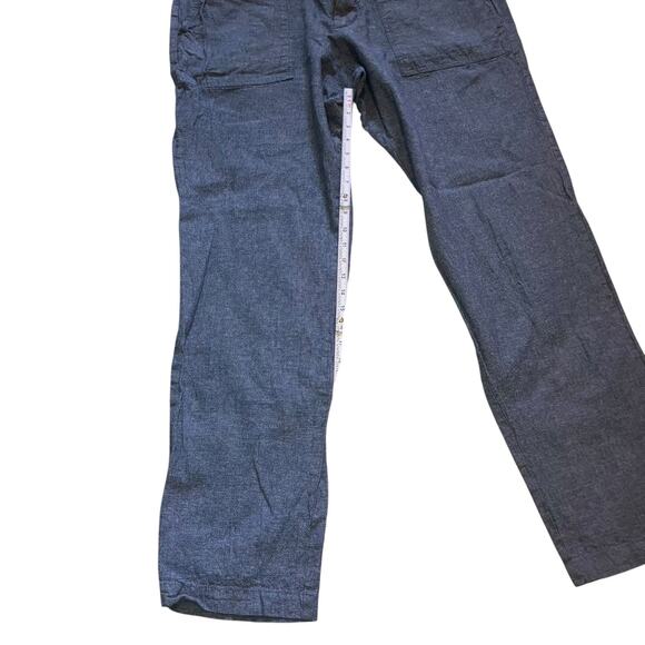 Men’s Gap Blue Linen Utility Pant -size 38w 36 l - Picture 4 of 15